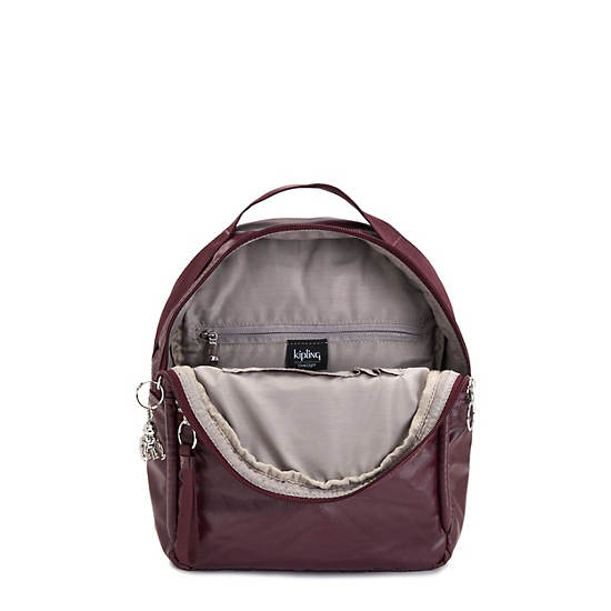 Kipling Kae Metallic Sırt Çantaları Bordo | TR 1625AH